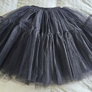 Black tulle tutu skirt